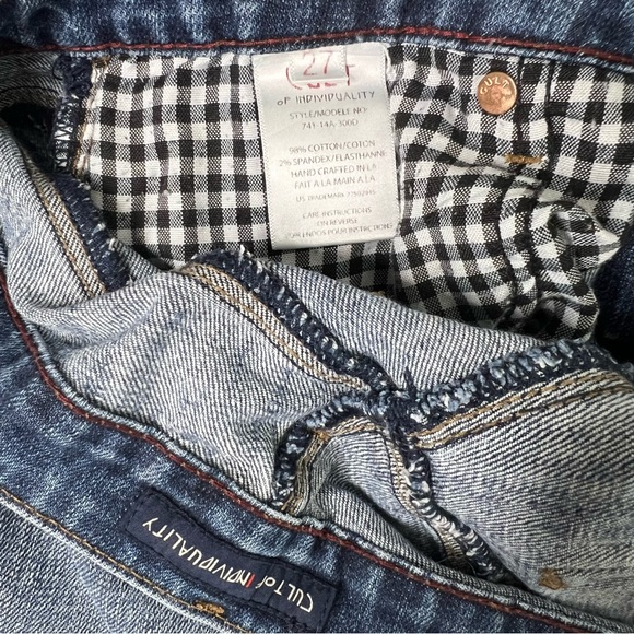 Cult Of Individuality Karma Straight Leg Size 27 - Picture 2 of 5